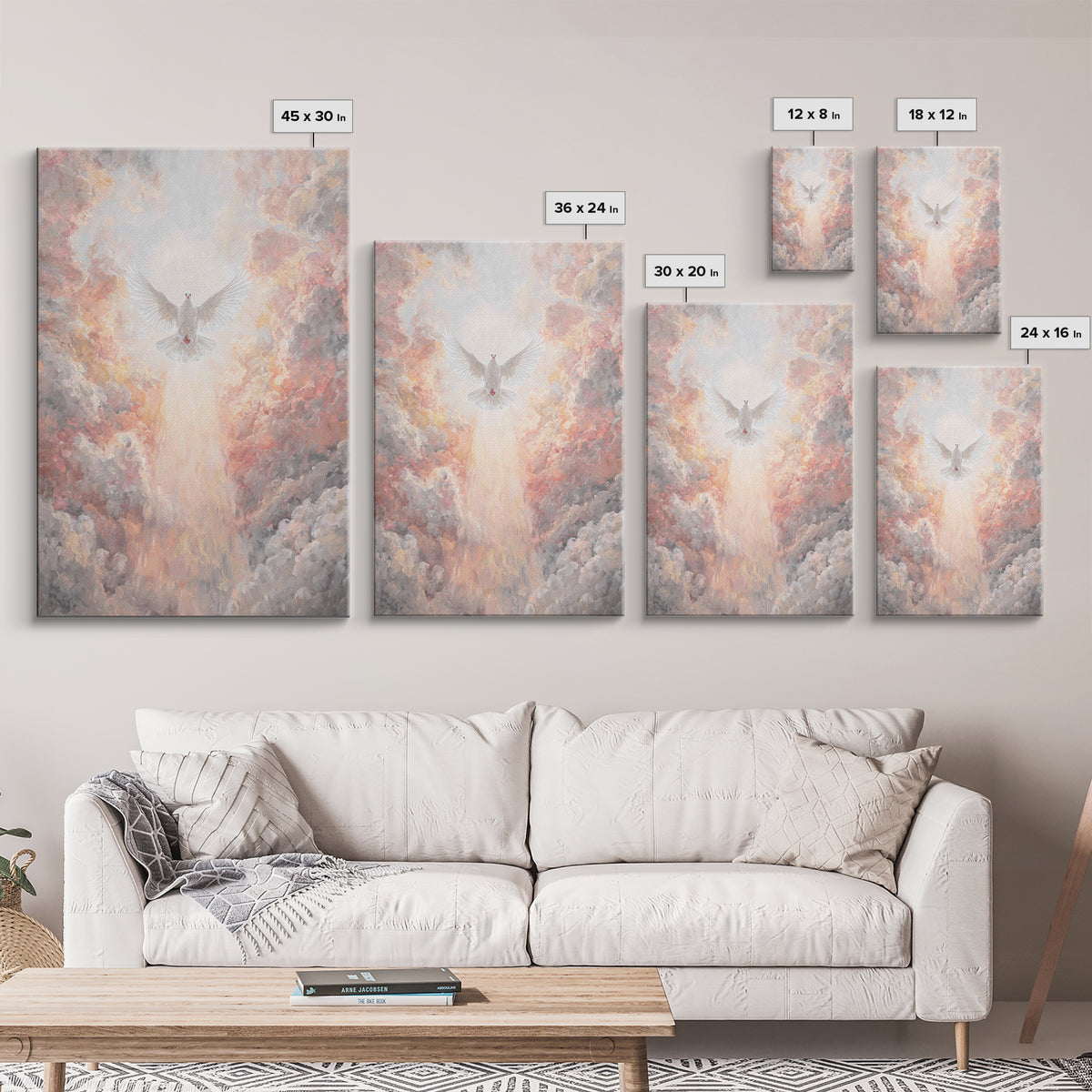 Ascension Glory | Framed Canvas Print | Christian Art Canvas | Christian Wall Art | Christian Christmas Art | Large Christian Art | Christi