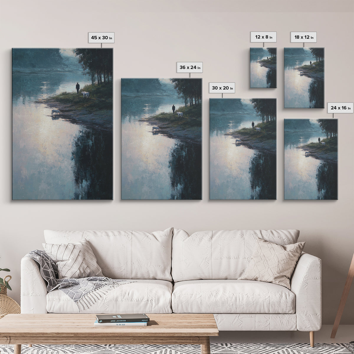 Silent Morning Hope, Framed Canvas Print, Christian Wall Art, Christian Art Canvas, Jesus Painting, Minimalist Christian Art, Christmas Art