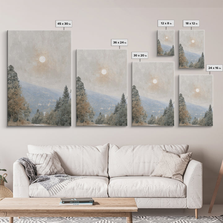 Moonlit Peace – Framed Canvas Print – Christian Art Canvas – Christian Wall Art – Moody Christian Art – Christmas Art – Christian Decoratio