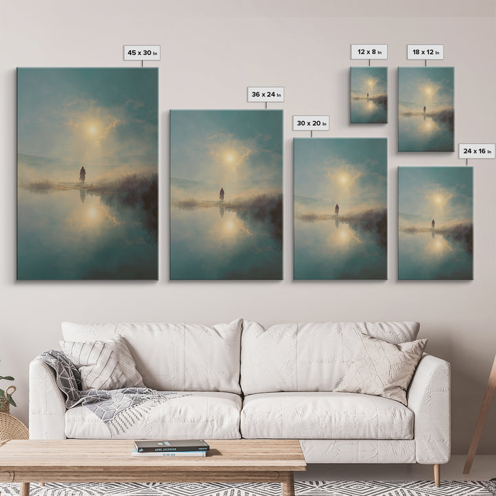 Radiant Dawn – Framed Canvas Print – Jesus Wall Art – Christian Art Print – Modern Christian Art – Christmas Art – Christian Gift Ideas