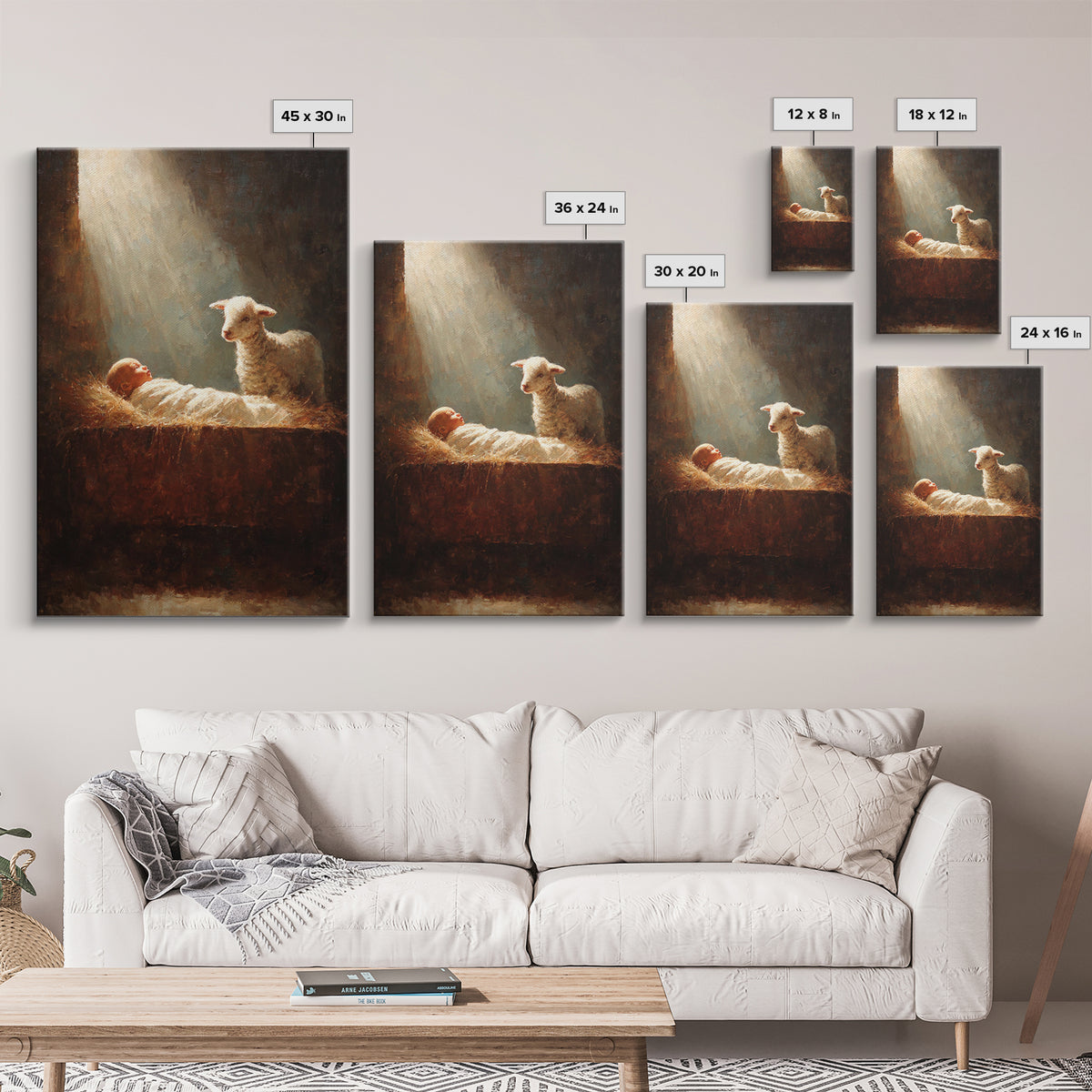Radiant Child Hope, Framed Canvas Print, Christian Wall Art, Jesus Painting, Christian Christmas Art, Christmas Canvas Wall Art, Christian