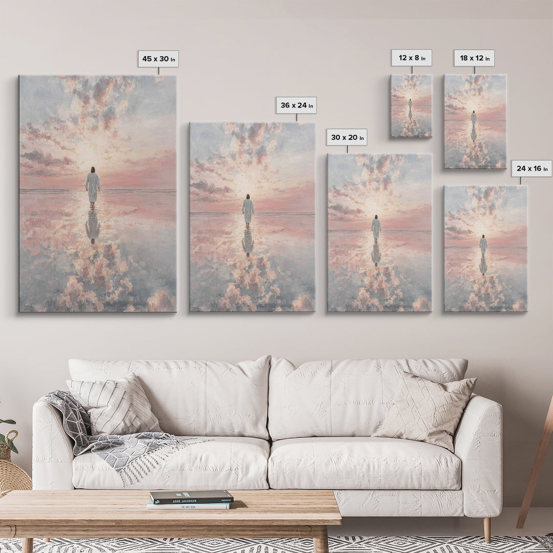 Heavenlit Passage – Framed Canvas Print – Christian Wall Art – Christian Art Canvas – Modern Christian Art – Subtle Christian Art – Christi