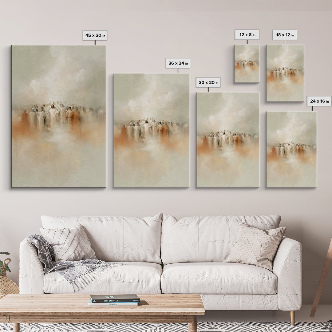 Eternal Gathering – Framed Canvas Print – Christian Art – Christian Wall Art – Subtle Christian Art – Christian Art Work – Christian Gift I