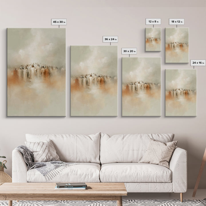 Eternal Gathering – Framed Canvas Print – Christian Art – Christian Wall Art – Subtle Christian Art – Christian Art Work – Christian Gift I