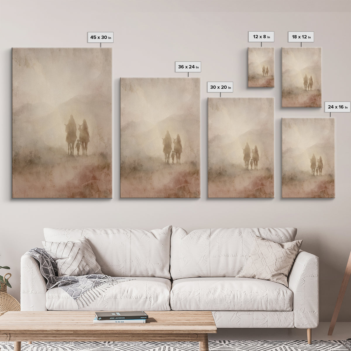 Heavenward Steps | Framed Canvas Print | Christian Art Canvas | Christian Wall Art | Jesus Painting | Christian Christmas Art | Christmas A