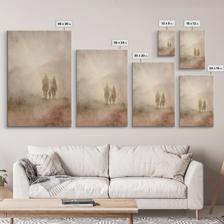 Heavenward Steps | Framed Canvas Print | Christian Art Canvas | Christian Wall Art | Jesus Painting | Christian Christmas Art | Christmas A