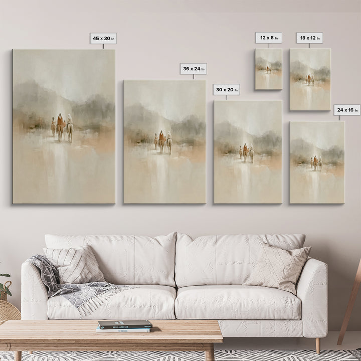 Radiant Horizon Walk – Framed Canvas Print – Christian Wall Art – Christian Art Canvas – Christmas Art – Jesus Painting – Christian Decor