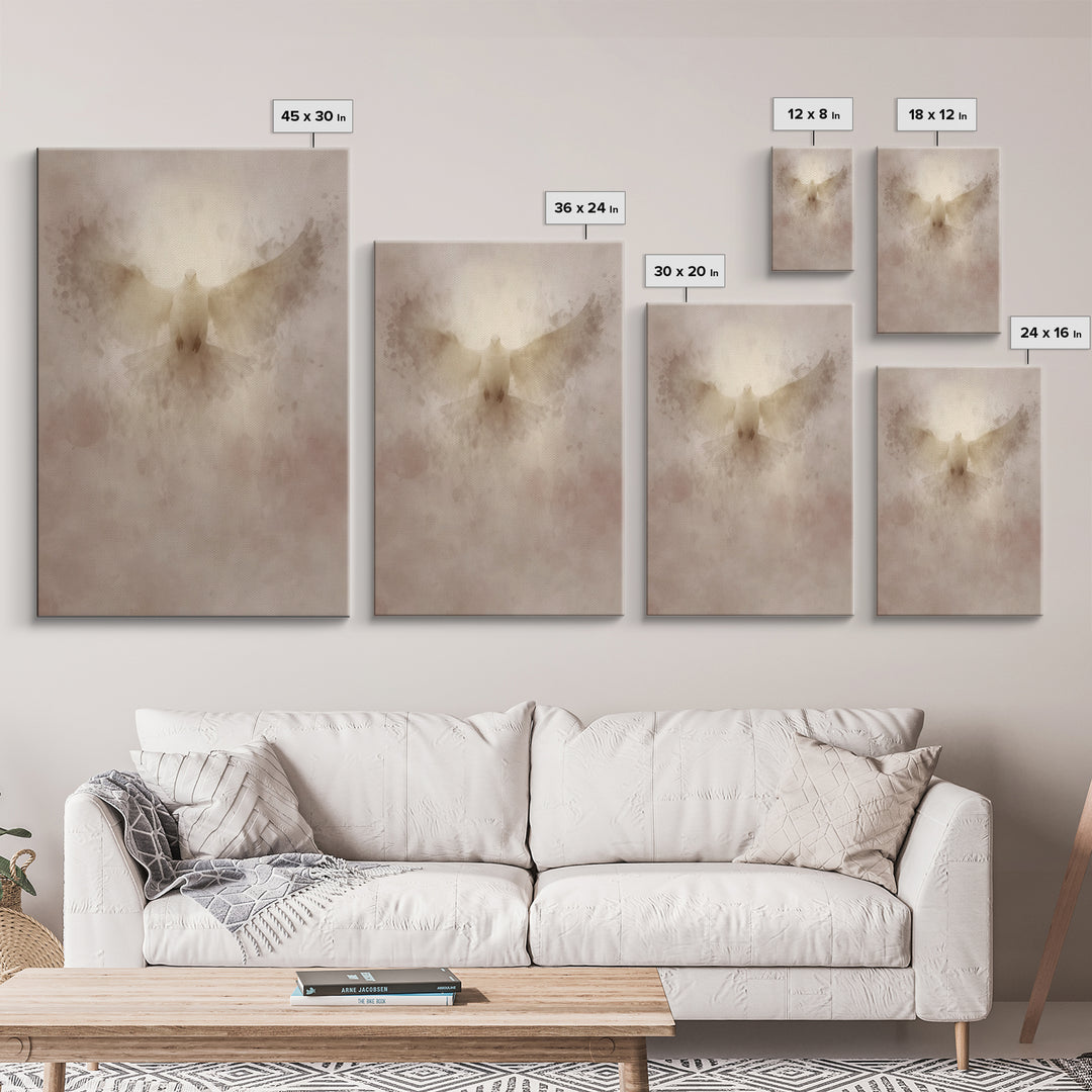 Dawn Of Peace, Framed Canvas Print, Christian Art Canvas, Christian Paintings, Christian Wall Art, Christian Gift Ideas, Modern Christian A