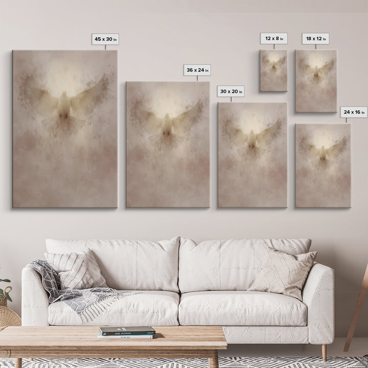 Dawn Of Peace, Framed Canvas Print, Christian Art Canvas, Christian Paintings, Christian Wall Art, Christian Gift Ideas, Modern Christian A