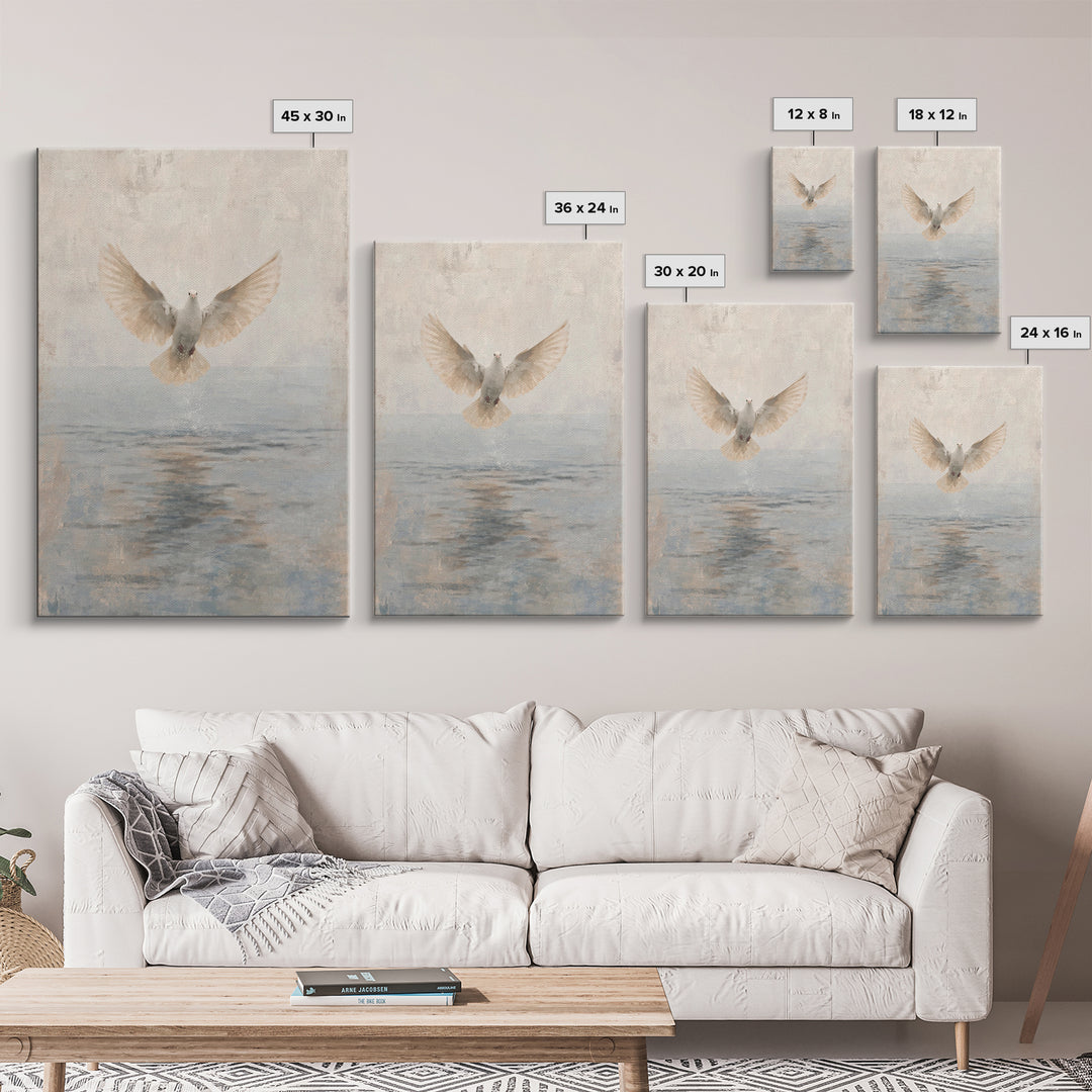 Water Of Spirit – Framed Canvas Print – Christian Wall Art – Christian Art Canvas – Christian Art Painting – Christian Decor – Christian Gi