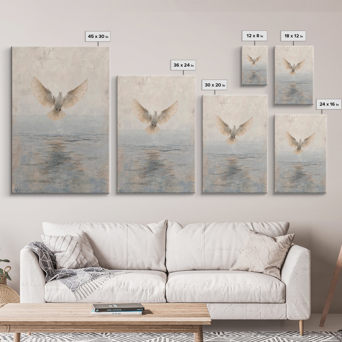 Water Of Spirit – Framed Canvas Print – Christian Wall Art – Christian Art Canvas – Christian Art Painting – Christian Decor – Christian Gi