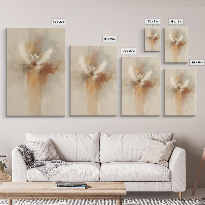 Radiant Spirit Flight | Framed Canvas Print | Christian Art Canvas | Christian Wall Art | Christian Decor | Christian Christmas Art | Chris