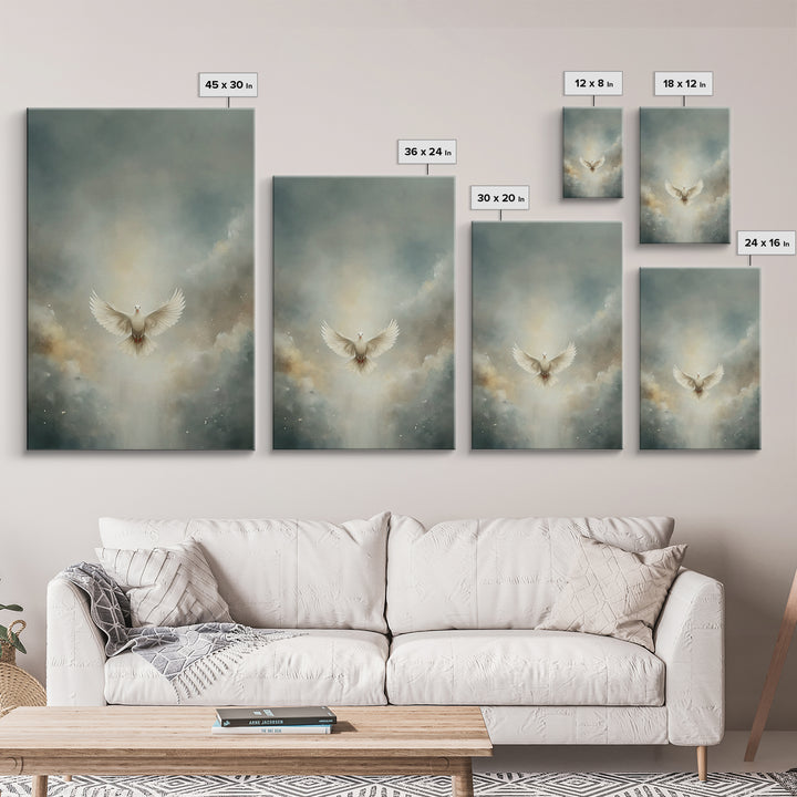Glory In The Clouds – Framed Canvas Print – Christian Art – Christian Decor – Christian Wall Art – Christian Art Canvas – Christian Christm