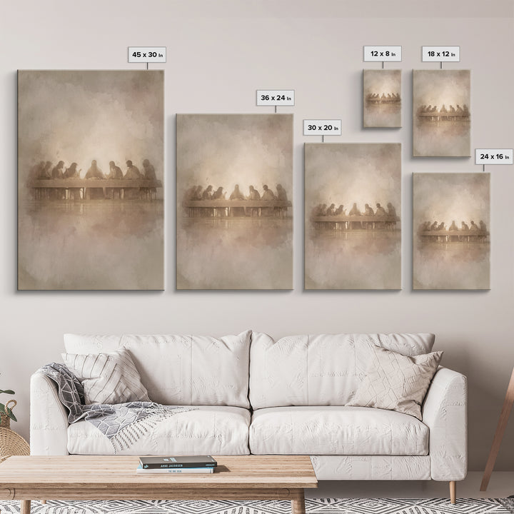 Divine Fellowship – Framed Canvas Print – Christian Art Print – Jesus Canvas Art – Christian Wall Art – Christmas Decor – Christian Christm