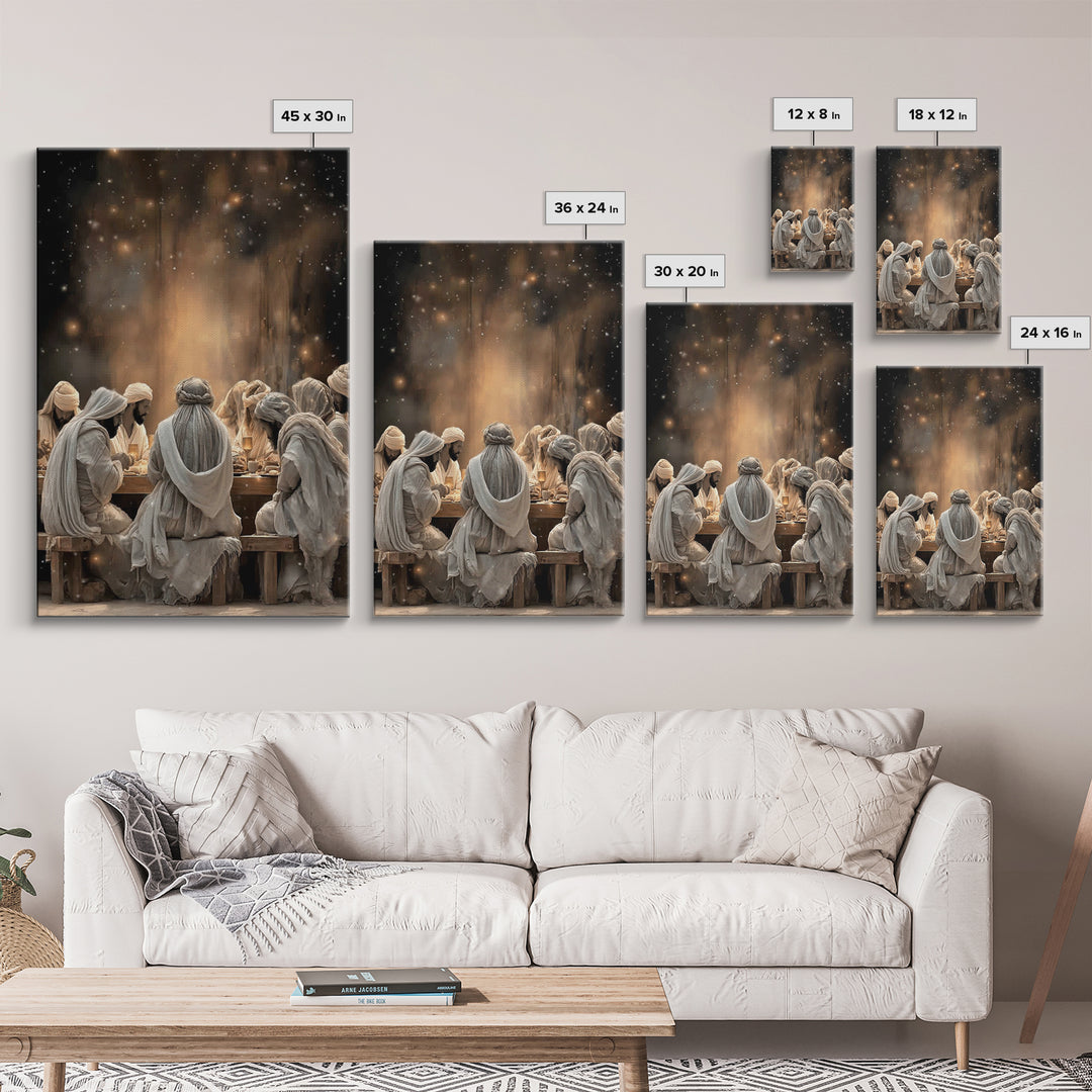 Sacred Illumination – Framed Canvas Print – Christian Art Canvas – Christian Painting – Jesus Wall Art – Christmas Art – Christian Decor –