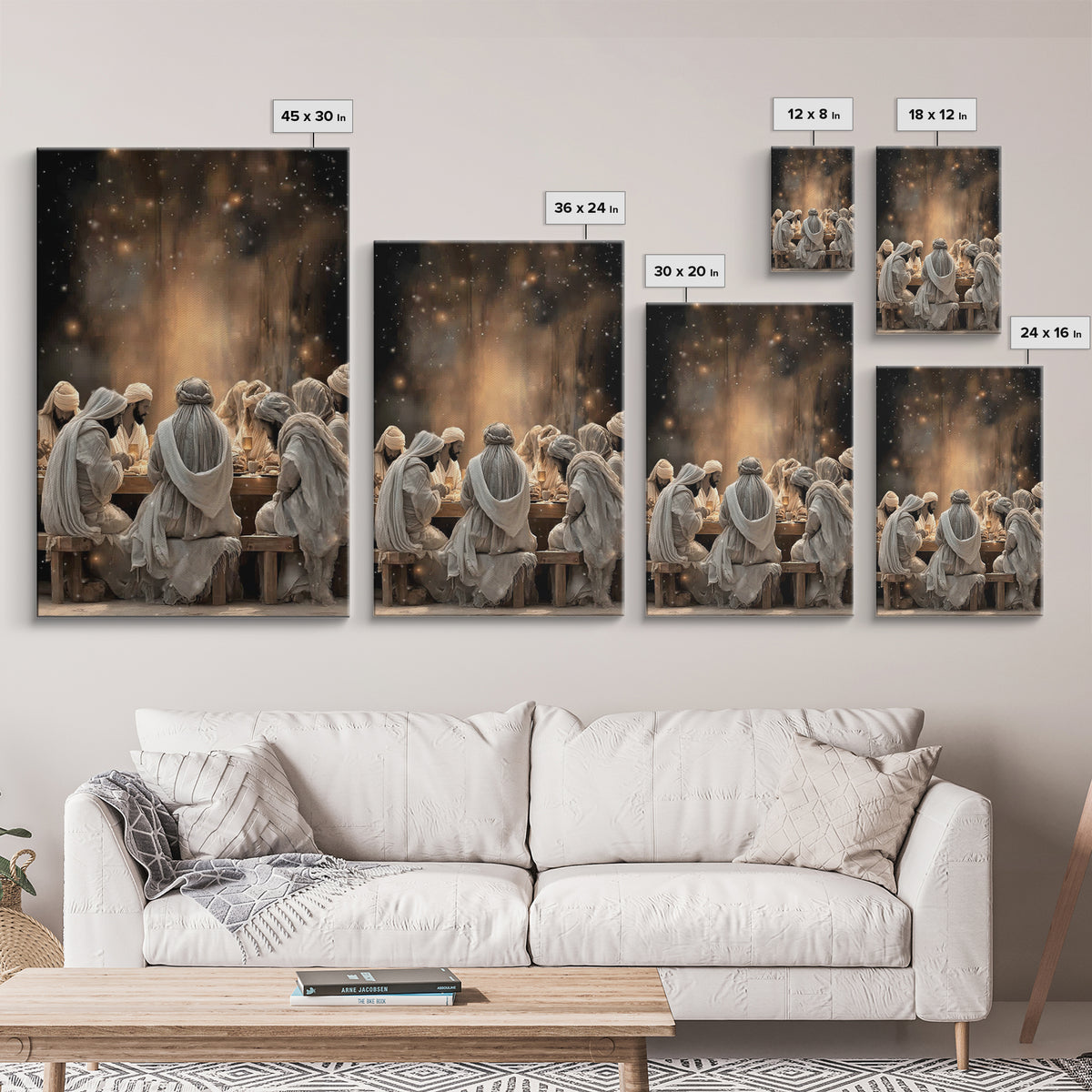 Sacred Illumination – Framed Canvas Print – Christian Art Canvas – Christian Painting – Jesus Wall Art – Christmas Art – Christian Decor –
