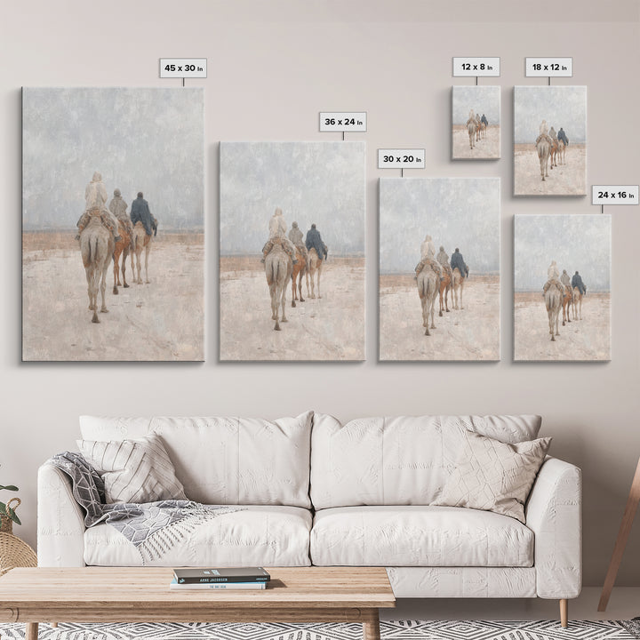 The Guiding Star – Framed Canvas Print – Christian Wall Art – Christian Art Canvas – Christmas Art – Christian Christmas Art – Jesus Painti