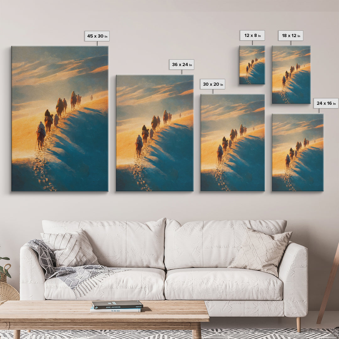 Dawn Of Promise – Framed Canvas Print – Christian Art Print – Christian Wall Art – Christmas Art – Christian Christmas – Modern Christian A