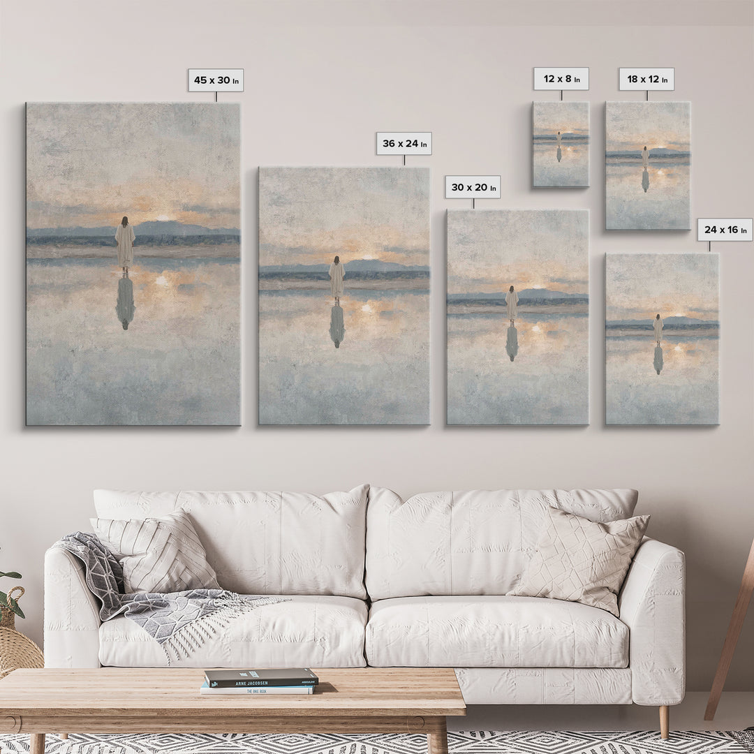 Desert Pilgrims – Framed Canvas Print – Christian Wall Art – Christian Art Canvas – Moody Christian Art – Christmas Art Prints