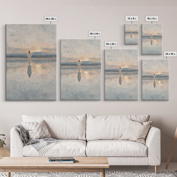 Desert Pilgrims – Framed Canvas Print – Christian Wall Art – Christian Art Canvas – Moody Christian Art – Christmas Art Prints