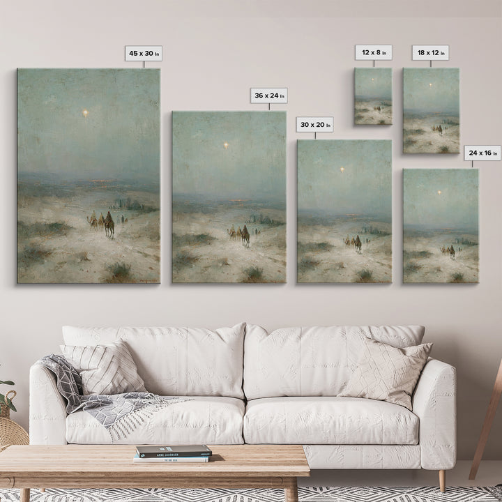 Threefold Promise – Framed Canvas Print – Christian Art Print – Christmas Wall Art – Christian Christmas – Christian Art Canvas – Jesus Pai