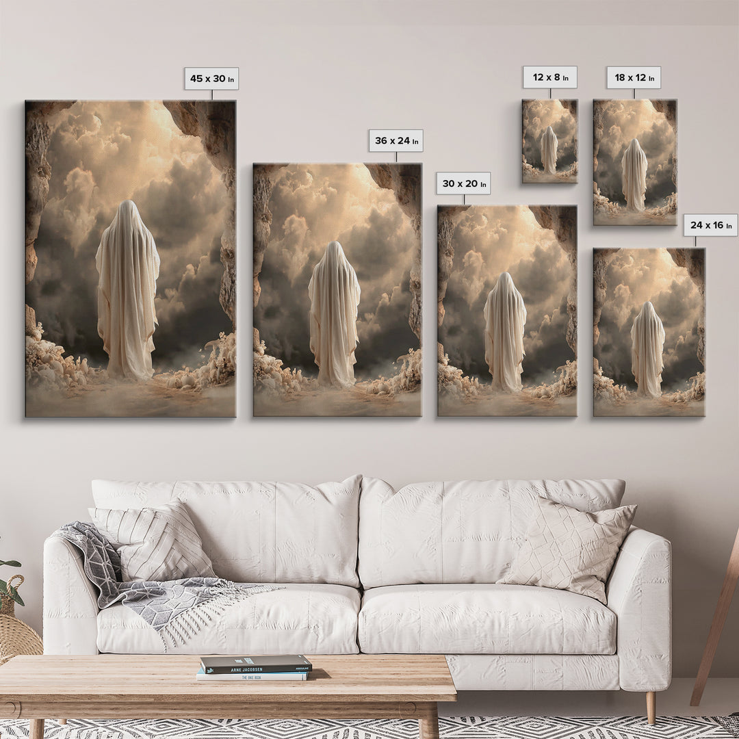 Risen Glory | Framed Canvas Print | Christian Wall Art | Jesus Painting | Christian Art Canvas | Large Christian Painting | Christian Art