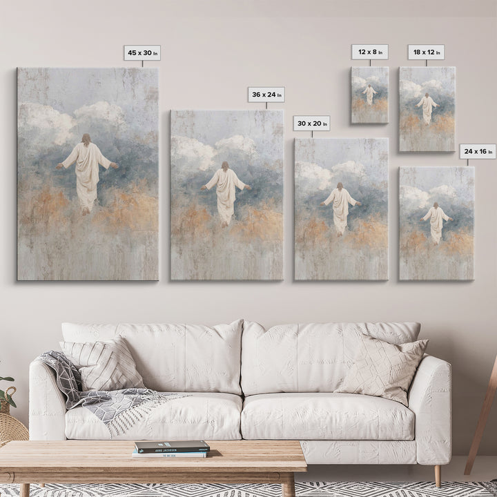 Eternal Light – Framed Canvas Print – Jesus Painting – Christian Art Canvas – Christian Wall Art – Christian Art – Large Christian Painting