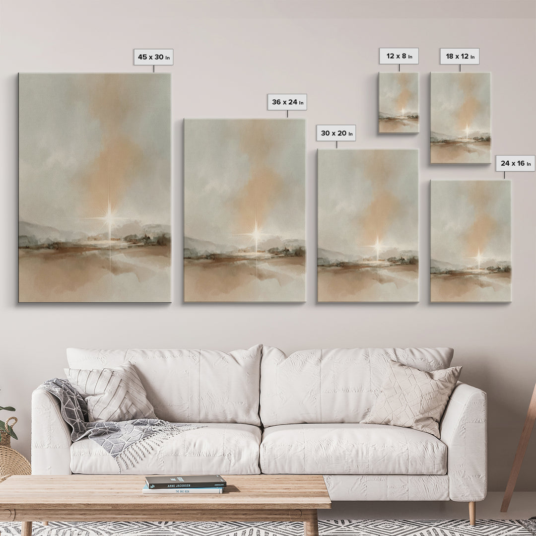 Radiant Dawn | Framed Canvas Print | Christian Wall Art | Christian Art Canvas | Christmas Art | Christian Christmas Art | Christian Gift I