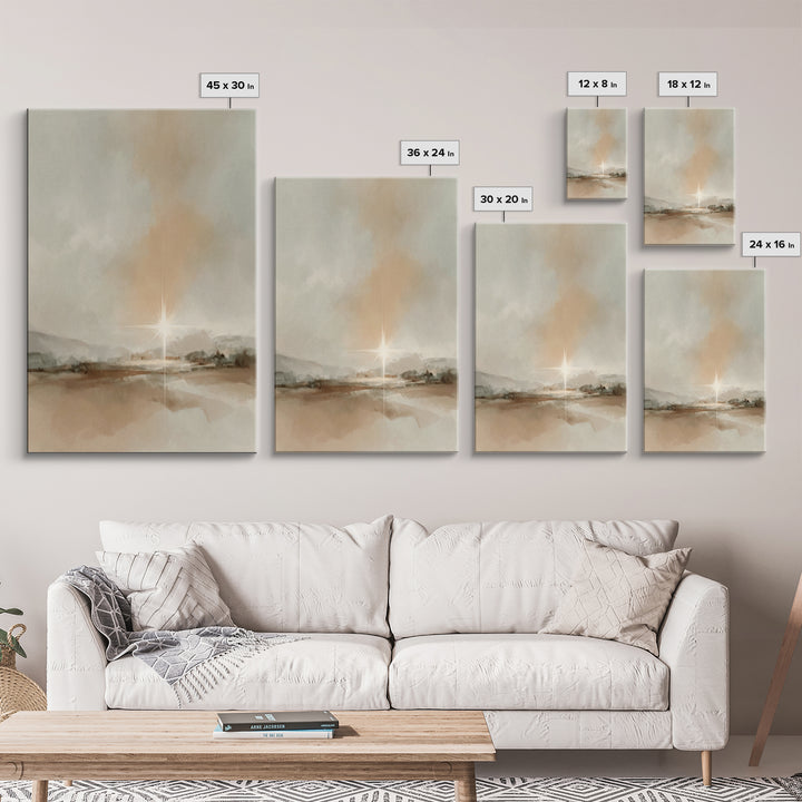 Radiant Dawn | Framed Canvas Print | Christian Wall Art | Christian Art Canvas | Christmas Art | Christian Christmas Art | Christian Gift I