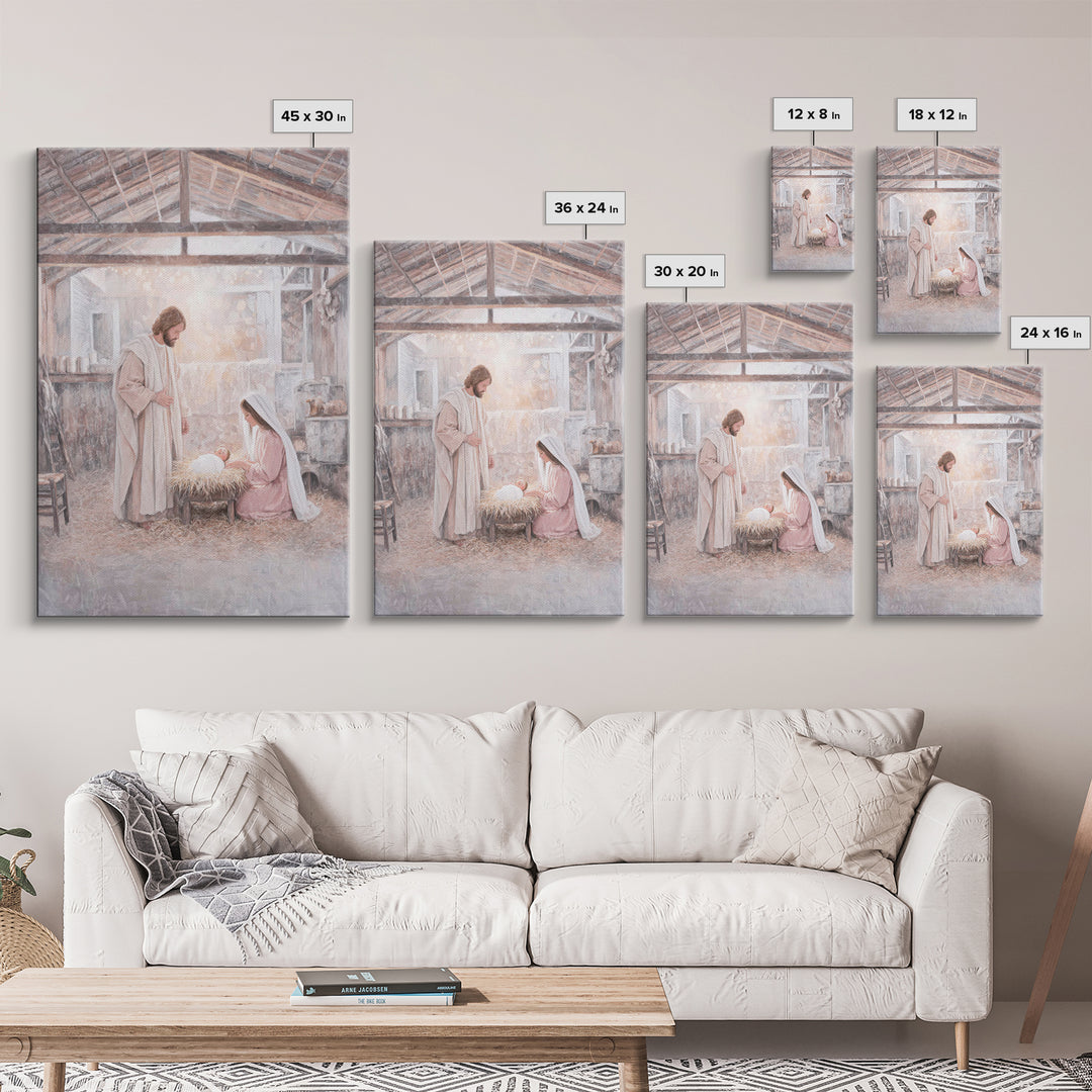 Bethlehem Peace | Framed Canvas Print | Christian Wall Art | Christian Art Canvas | Jesus Painting | Christmas Art | Christian Christmas