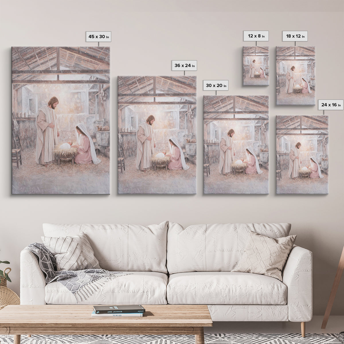 Bethlehem Peace | Framed Canvas Print | Christian Wall Art | Christian Art Canvas | Jesus Painting | Christmas Art | Christian Christmas