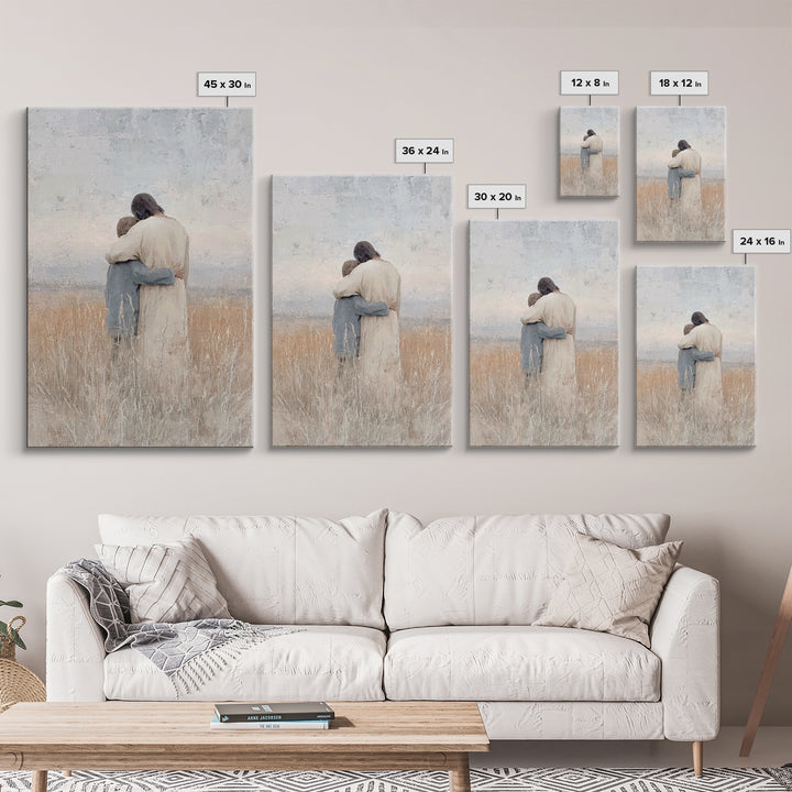 Fields Of Mercy – Framed Canvas Print – Christian Wall Art – Christian Art Canvas – Jesus Painting – Christian Art Print – Subtle Christian