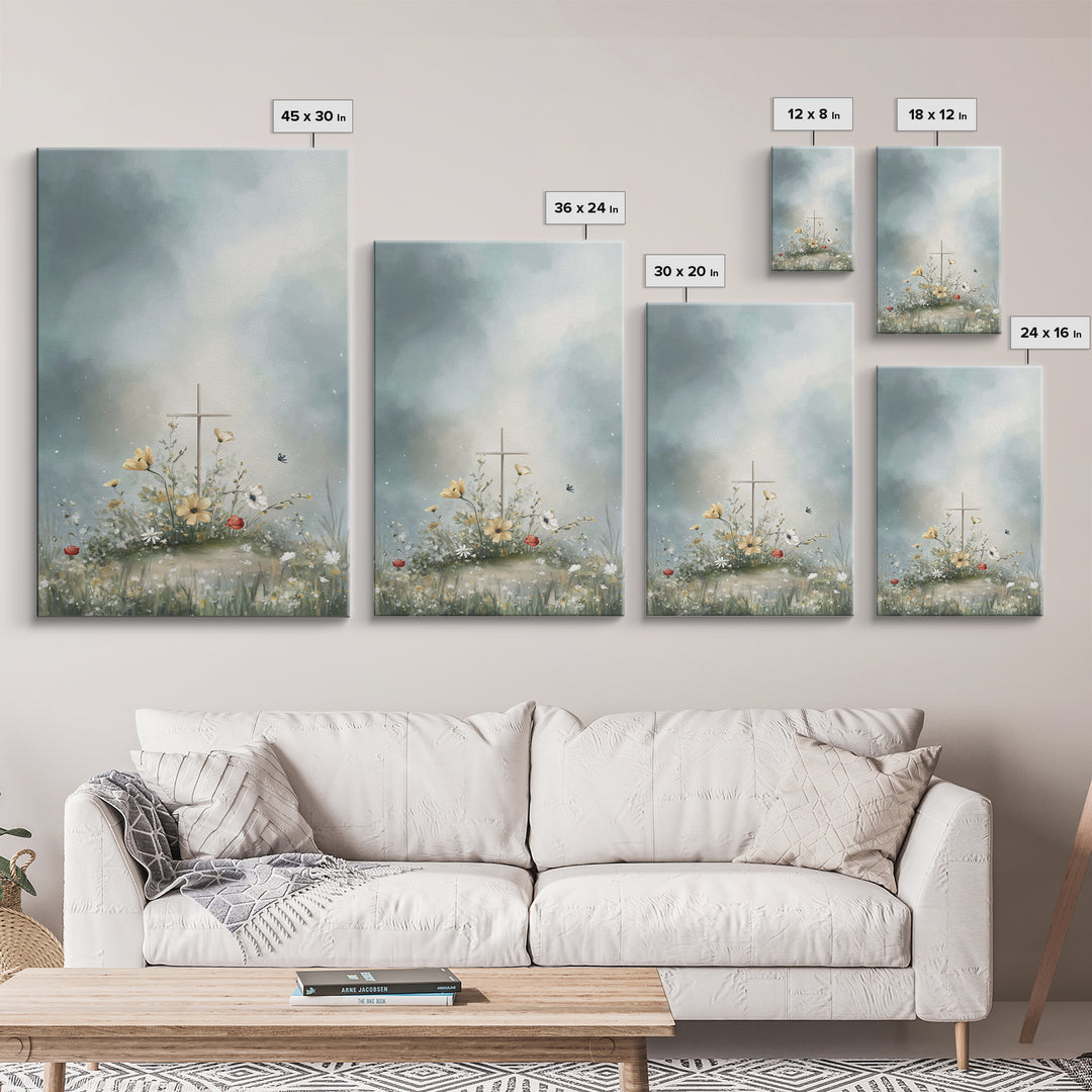 Heaven’s Bloom | Framed Canvas Print | Christian Wall Art | Christian Art Canvas | Christian Art Print | Christian Art Work | Subtle Christ