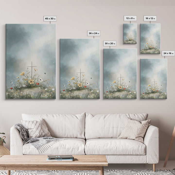 Heaven’s Bloom | Framed Canvas Print | Christian Wall Art | Christian Art Canvas | Christian Art Print | Christian Art Work | Subtle Christ