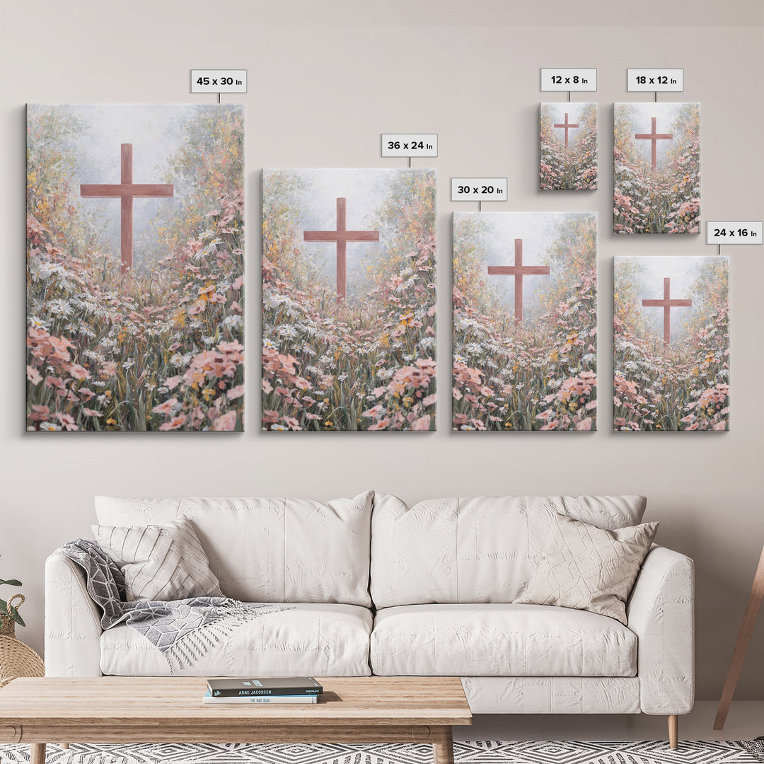 Pathway Of Faith – Framed Canvas Print – Christian Wall Art – Christian Art Canvas – Christian Art Work – Christian Decor – Modern Christia