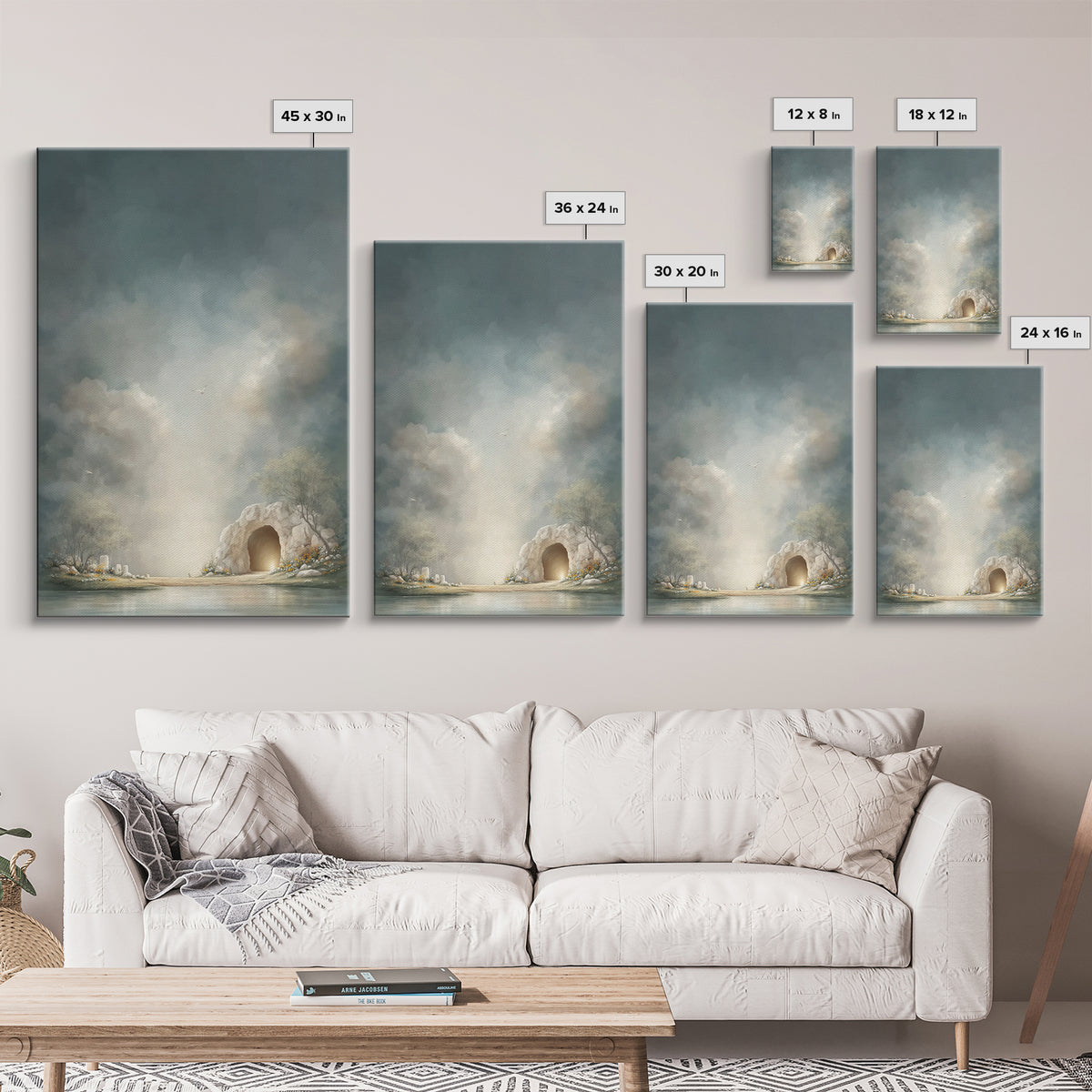 Morning Of Peace - Framed Canvas Print - Christian Wall Art - Modern Christian Art - Subtle Christian Art - Christian Art Canvas - Christia