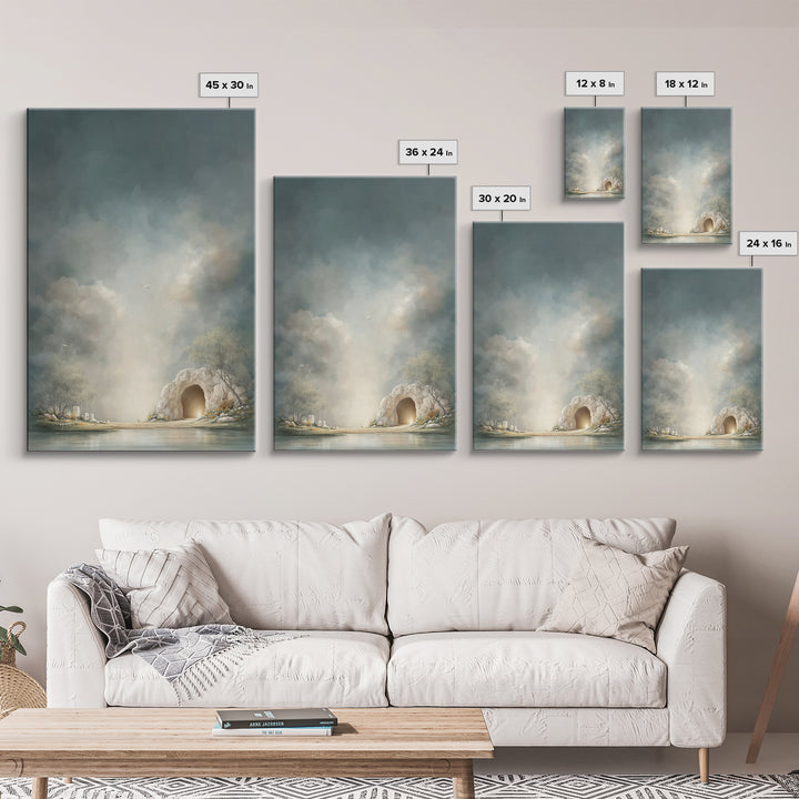 Morning Of Peace - Framed Canvas Print - Christian Wall Art - Modern Christian Art - Subtle Christian Art - Christian Art Canvas - Christia