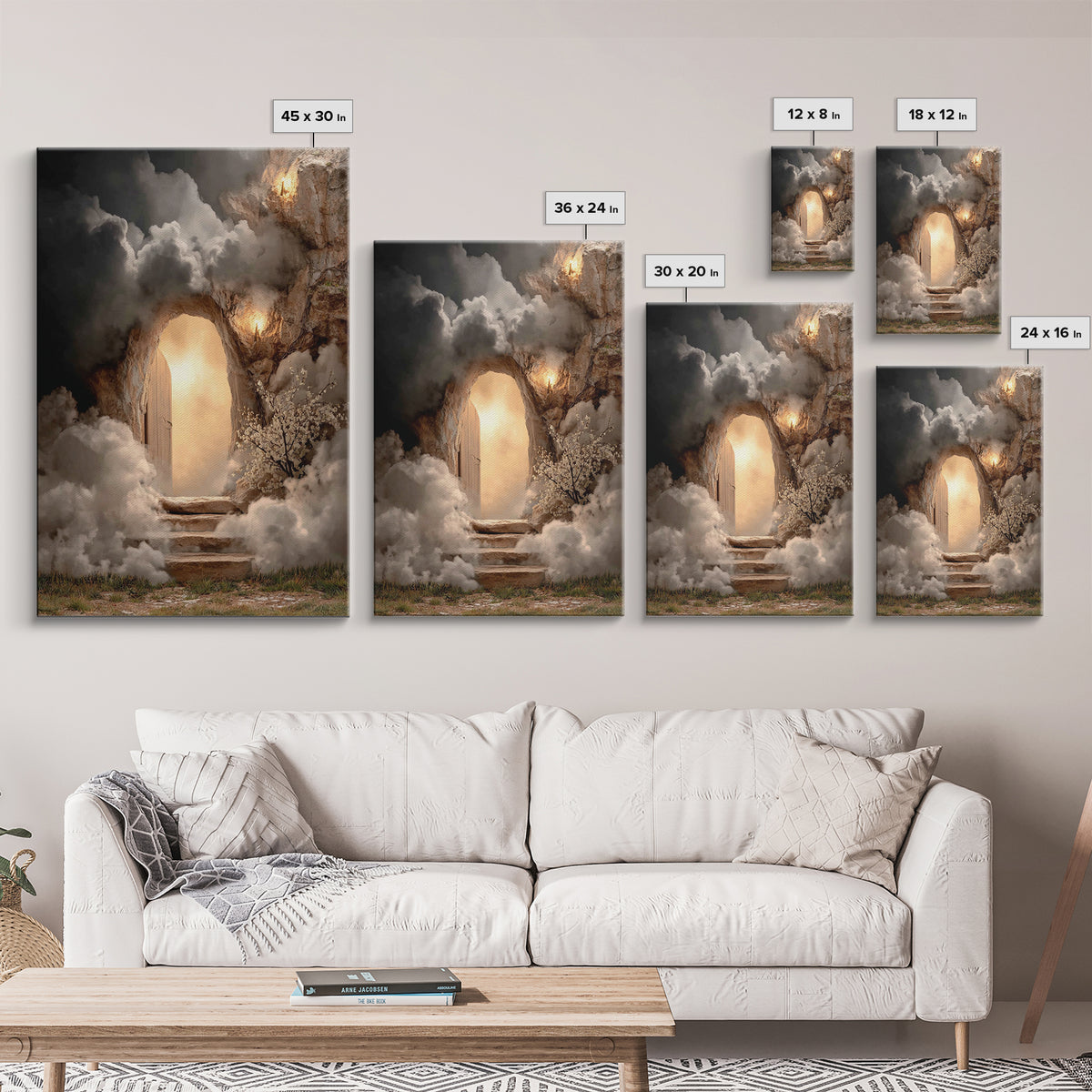 Risen Radiance - Framed Canvas Print - Christian Wall Art - Abstract Christian Art - Christian Art Canvas - Modern Christian Art - Christia