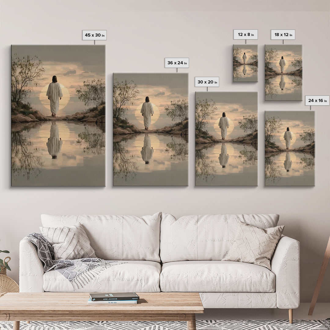 Eternal Pathway – Framed Canvas Print – Christian Wall Art – Christian Art Canvas – Jesus Painting – Christian Art Print – Subtle Christian