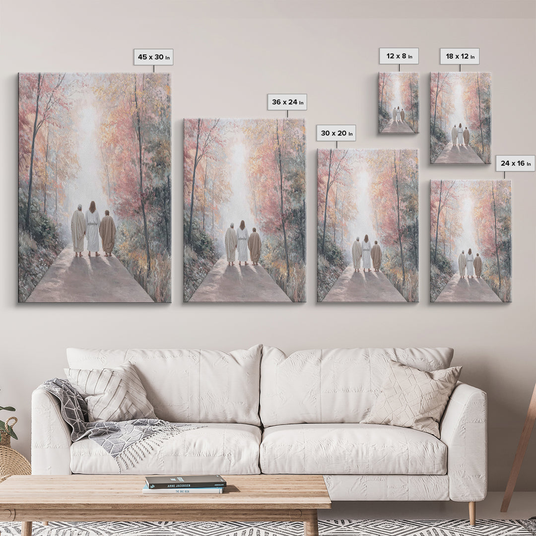 Path of Grace – Framed Canvas Print – Christian Art Canvas – Jesus Painting – Christian Wall Art – Christian Christmas Art – Christian Gift