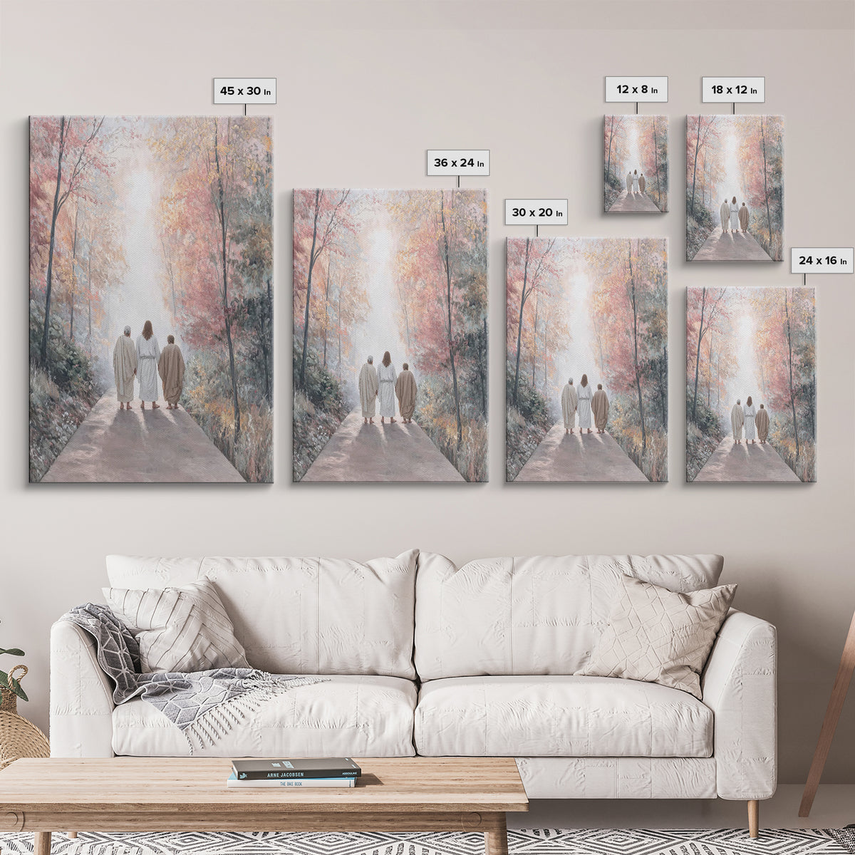 Path of Grace – Framed Canvas Print – Christian Art Canvas – Jesus Painting – Christian Wall Art – Christian Christmas Art – Christian Gift