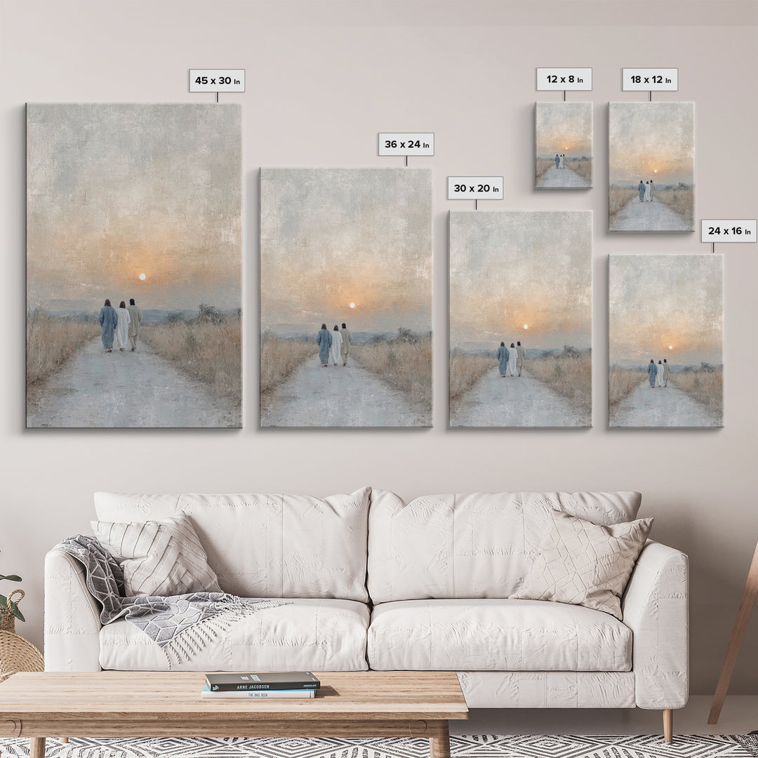 Wanderers of Light | Framed Canvas Print | Christian Wall Art | Christian Art Canvas | Jesus Painting | Vintage Christian Art | Christian C