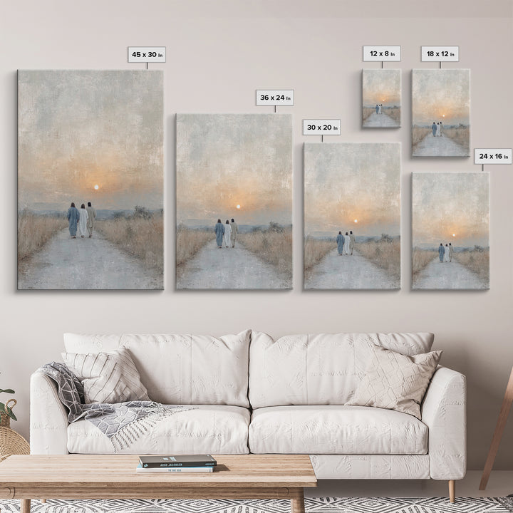Wanderers of Light | Framed Canvas Print | Christian Wall Art | Christian Art Canvas | Jesus Painting | Vintage Christian Art | Christian C
