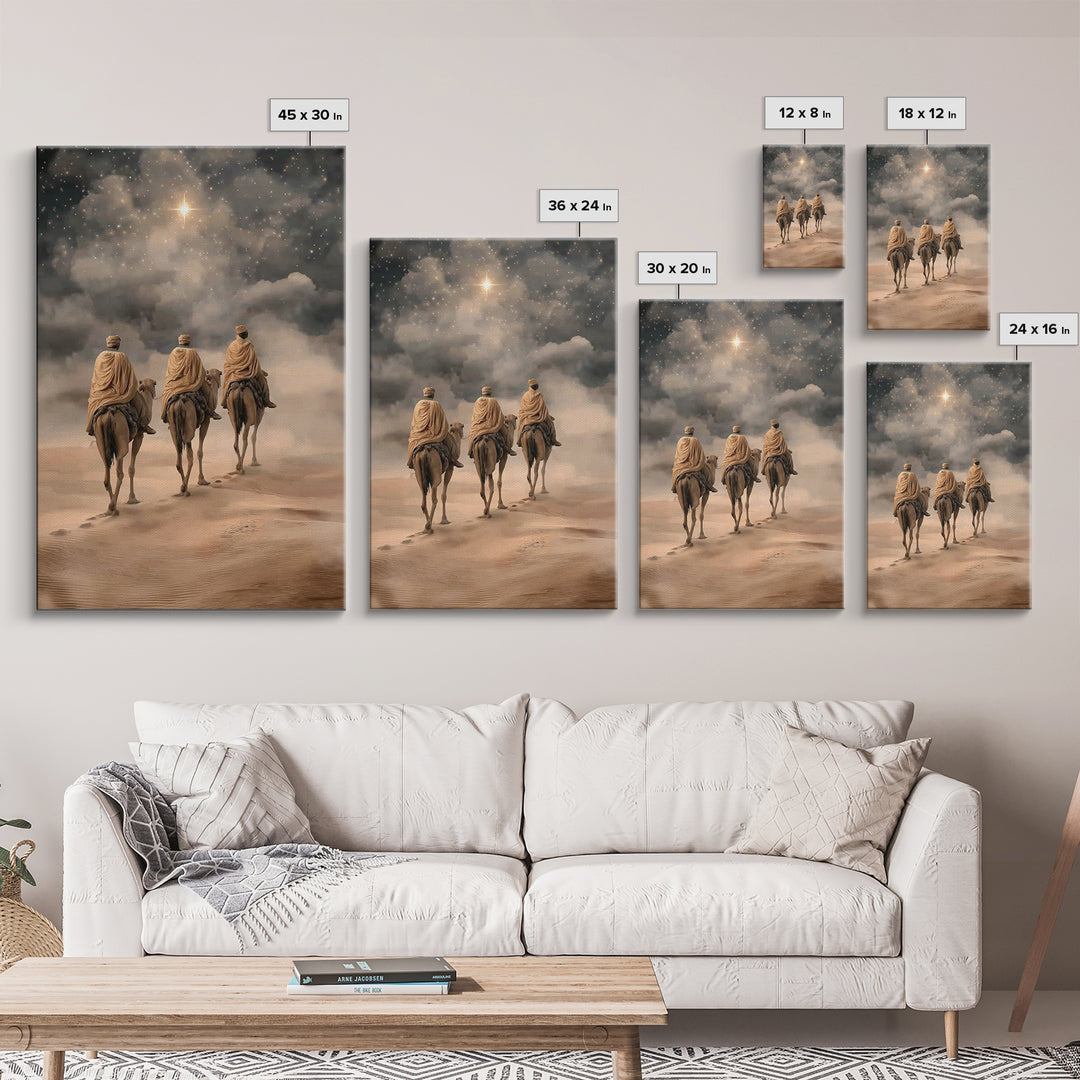Star of the East, Framed Canvas Print, Christian Wall Art, Christian Art Canvas, Christmas Art Prints, Christian Christmas Art, Christian G
