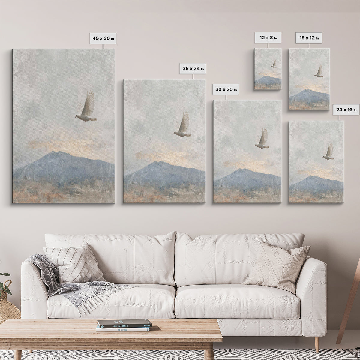 Spirit of Peace – Framed Canvas Print – Christian Wall Art – Christian Art Canvas – Minimalist Christian Art – Christian Art Print – Unique
