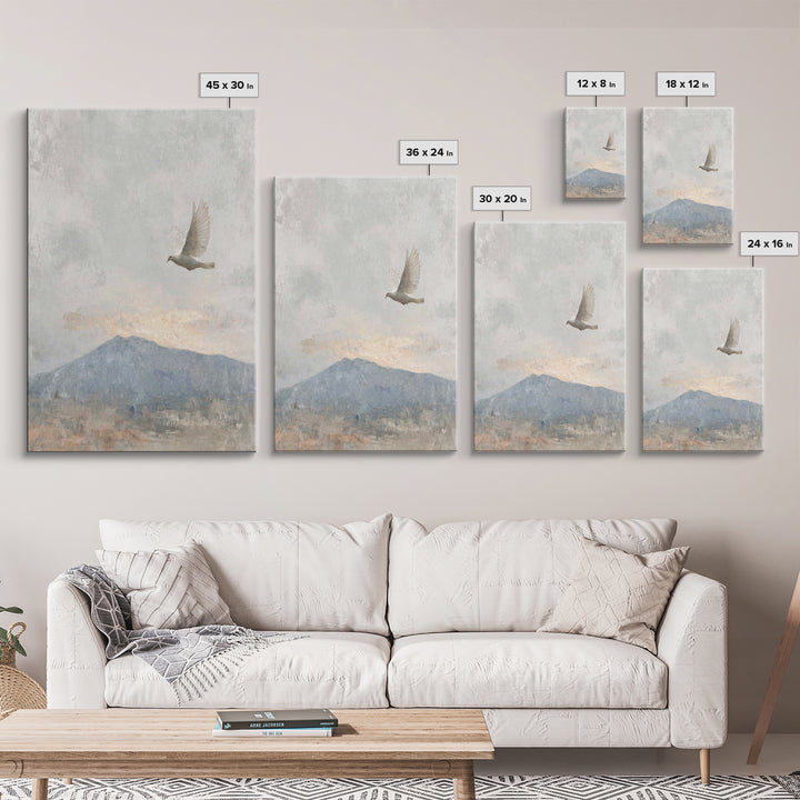 Spirit of Peace – Framed Canvas Print – Christian Wall Art – Christian Art Canvas – Minimalist Christian Art – Christian Art Print – Unique