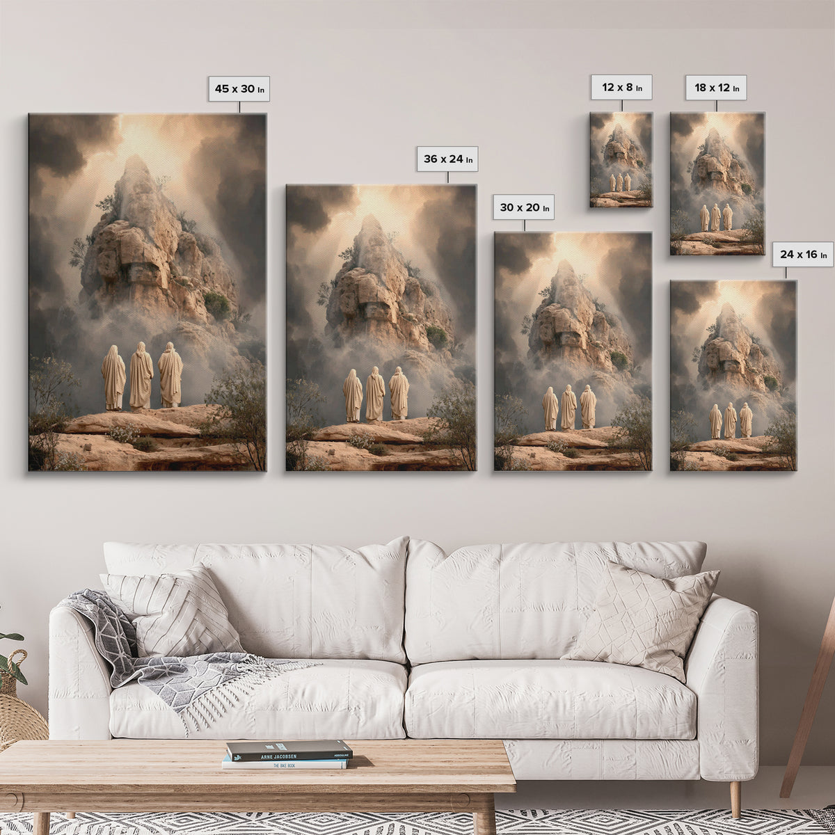 Summit of Glory – Framed Canvas Print – Christian Art Canvas – Christian Wall Art – Jesus Painting – Modern Christian Art – Christian Gift