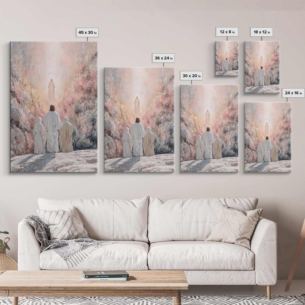 Mountain Glory – Framed Canvas Print – Christian Wall Art – Christian Art Canvas – Jesus Painting – Christian Christmas Art