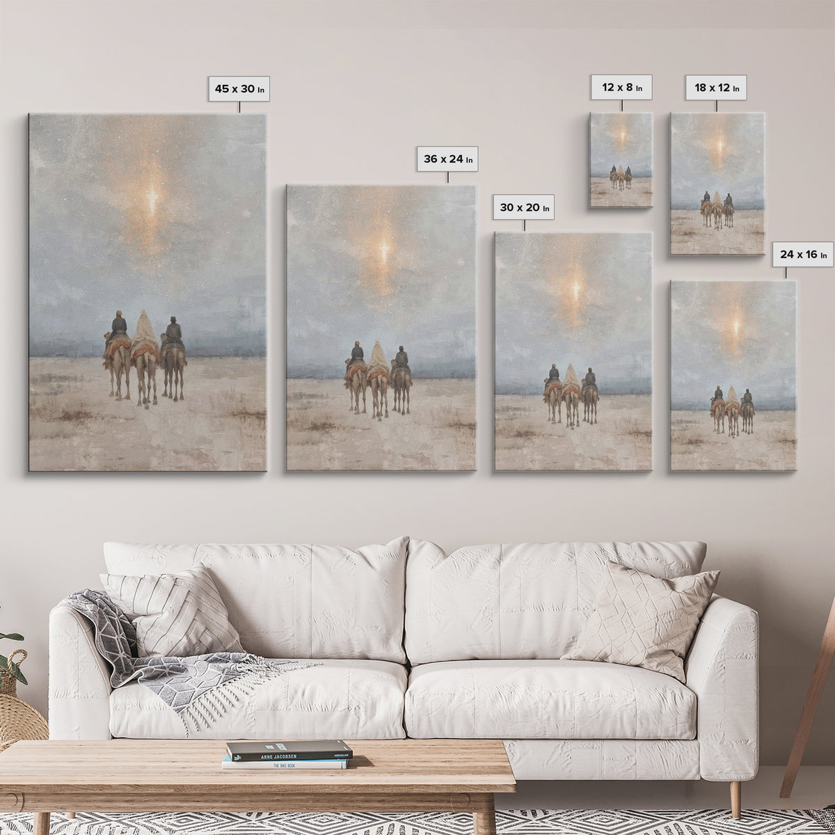 Cross of Light – Framed Canvas Print – Christian Wall Art – Christian Christmas Art – Jesus Painting – Christian Art Canvas