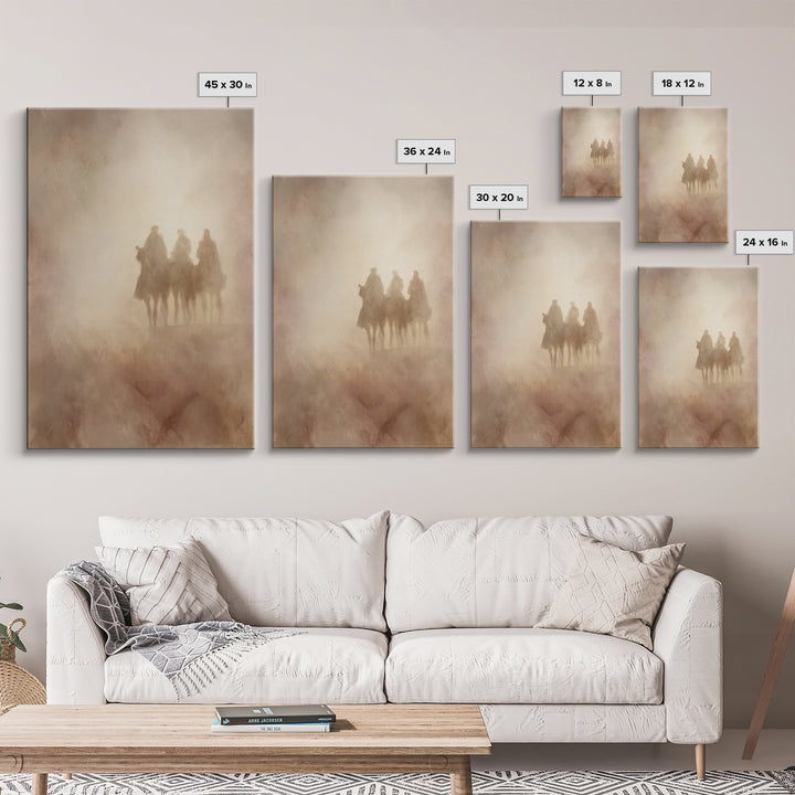 Sacred Mist – Framed Canvas Print – Christian Christmas Art – Christian Wall Art – Christian Art Canvas – Jesus Painting
